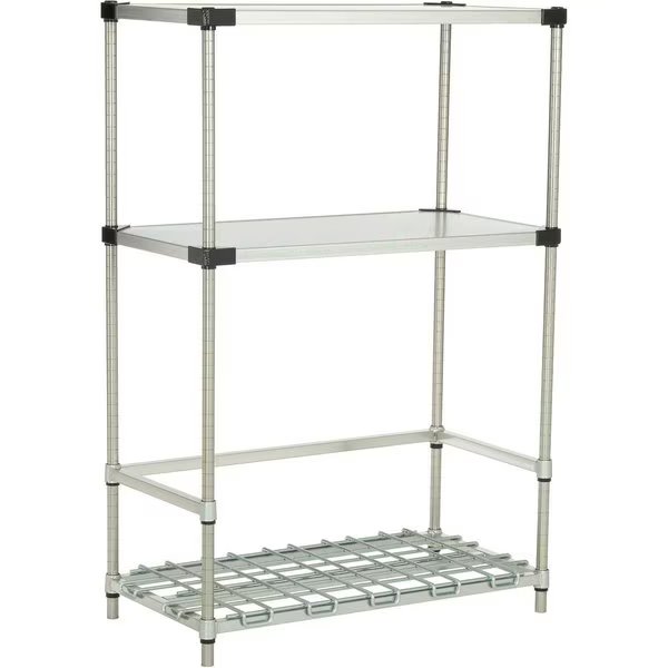 Nexelon 3-Shelf Container/Keg Rack, 24W x 18D x 54H, Nexel, Mfr#: BK18245N